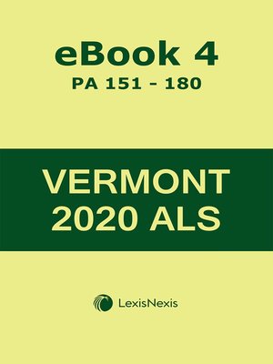 cover image of Vermont Advance Legislative Service
